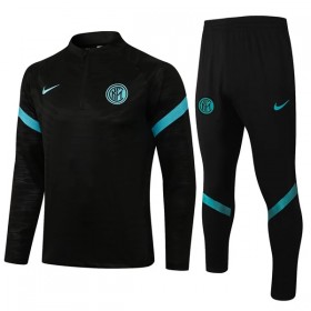 Inter Milan Sudadera De Entrenamiento Trajes 2021/22 Negra Quarter-Zip - Hombre